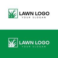 lawn Logo simple modern and minimalist design. vector