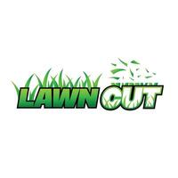 Lawn cut logo design vector