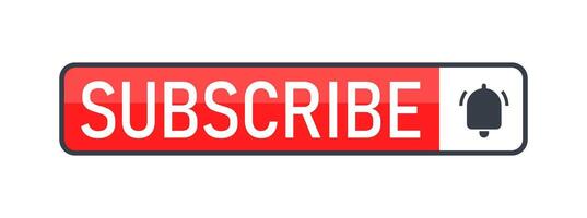 Subscribe buttons illustration. Social media follow symbol. vector