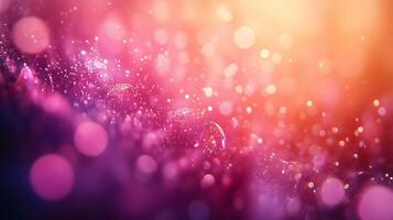 Colorful background with many small dots. The background is pink and orange. The dots are scattered all over the background photo