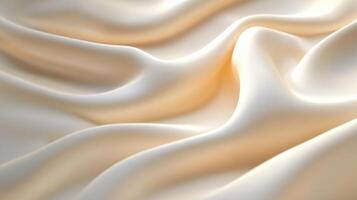 White fabric with a pattern of lines and dots. The fabric is very smooth and has a shiny appearance photo