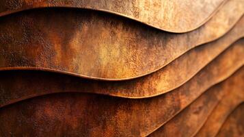 Series of brown lines that appear to be made of wood. The lines are curved and seem to be overlapping, creating a sense of depth and texture. Scene is warm and inviting photo