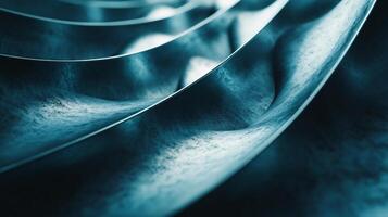 Blue and white striped fabric with a pattern of waves. The fabric is made of a material that looks like it has been sanded down photo