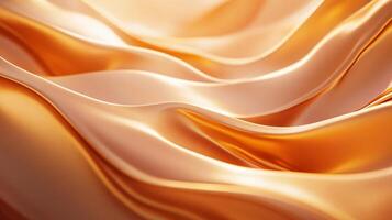 Gold fabric with a wave pattern. The fabric is very soft and looks like it's made of silk photo