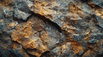 Rock with a lot of texture and a lot of brown and gray. The rock is rough and has a lot of detail photo