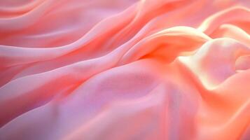Pink fabric with a pattern of lines and dots. The image has a soft and delicate feel to it photo