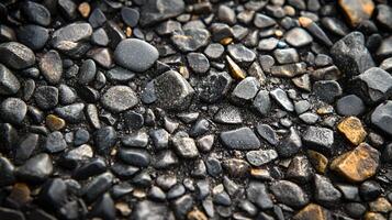Close up of a pile of rocks with a few of them being slightly larger than the rest photo