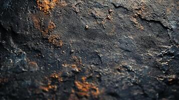 Black and orange background with a rough texture. The background is made of stone and has a rough texture photo