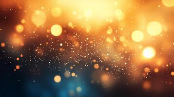 Blurry image of a bright yellow background with many small dots. The dots are scattered all over the image, creating a sense of movement and energy. Scene is lively and dynamic photo