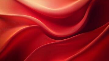 Red fabric with a wave pattern. The wave pattern is very prominent and the fabric is very soft photo