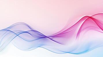 Colorful wave with blue, pink and purple colors. The colors are vibrant and the wave is flowing photo