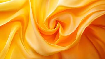 Yellow fabric with a wave pattern. The fabric is very soft and looks like it would be comfortable to wear photo
