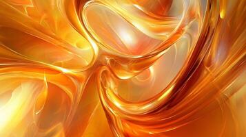 Bright orange and yellow swirl of light and color. The image is abstract and has a dreamy, ethereal quality photo