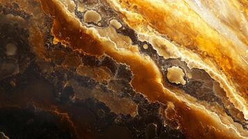 Close up of a rock with a brownish color. The rock has a lot of texture and he is a piece of art photo