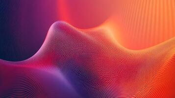 Colorful abstract painting with a red and blue background. The painting is full of dots and lines, giving it a futuristic and modern feel. The colors and shapes create a sense of movement and energy photo