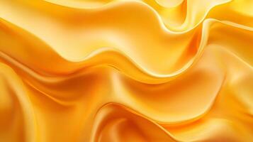 Yellow fabric with a wave pattern. The fabric is very soft and looks like it could be used for a dress photo