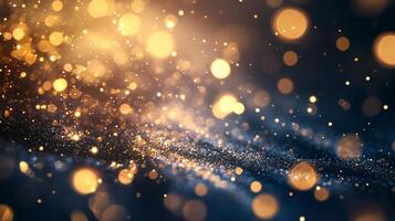 The image is a blurry, colorful, and sparkling scene with a lot of light and movement. The light and movement create a sense of energy and excitement, while the colors photo