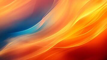 Colorful, abstract painting with a red and blue wave. The painting is full of energy and movement, with the red and blue colors blending together to create a dynamic and vibrant scene photo