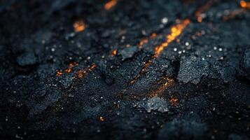 Black and orange background with a lot of fire. The fire is scattered all over the background, creating a sense of chaos and destruction photo