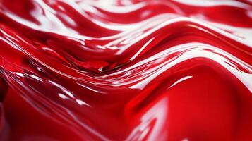 Red and white wave pattern. The red is very bold and the white is very subtle. The red is almost like a splash of color in the white background photo