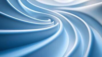 Blue wave with a white background. The wave is very long and has a lot of detail photo