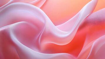Pink fabric with a wave pattern. The fabric is very soft and looks like it is made of silk photo