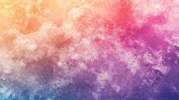 Colorful background with a cloud in the middle. The background is a mix of pink, blue, and yellow photo