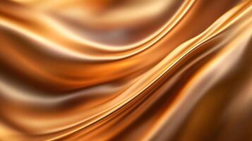 Gold fabric with a wave pattern. The fabric is shiny and looks like it is made of gold photo