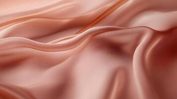 Close up of a pink fabric with a wave pattern. The fabric is very soft and has a smooth texture photo