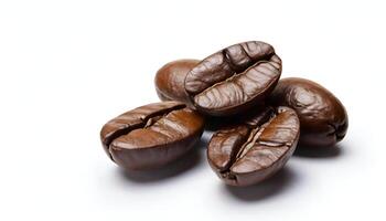 Coffee beans isolated on white background photo