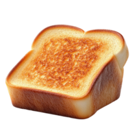 Slice of Toasted Bread with Golden-Brown Surface and Crispy Texture png