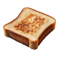 Slice of Toast with Golden-Brown Crust and Toasted Inner Part png
