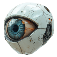 Robotic Eye with Blue Iris png