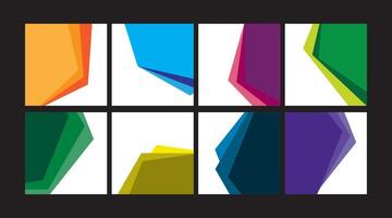 Colorful Layered Abstract Concepts vector