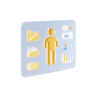 Modern user interface design representing data and analytics visualization. png