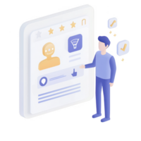 A person interacting with a digital profile on a modern device interface. png