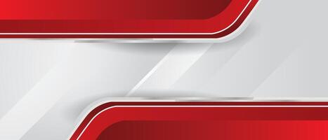 Modern red and white abstract background vector