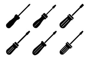 Screwdriver icon isolated on white background vector