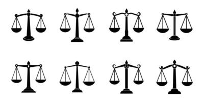Scales of Justice Icon design vector