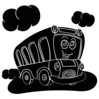 a black bus character vector