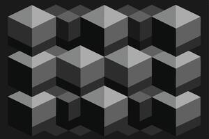 Abstract Geometric Pattern of Overlapping Cubes. vector