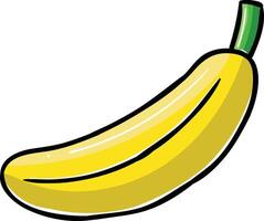 a cartoon banana on a white background vector