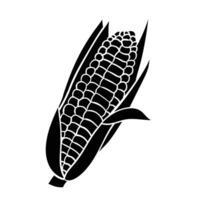 corn icon on white background vector