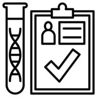 DNA Test Result Icon vector