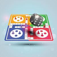 Ludo Dashboard Engaging Dash Illustration for Game and App Design vector