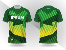 abstract green yellow background and pattern for sport jersey design vector