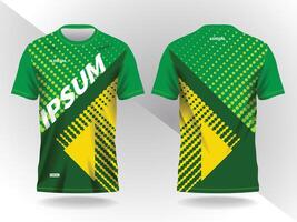 abstract background green and yellow and pattern for sport jersey design vector