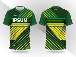 green and yellow abstract background and pattern for sport jersey design vector
