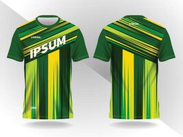 green and yellow background patternand pattern for sport jersey design vector