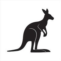 Kangaroo Silhouette Illustration in EPS 10 Format vector